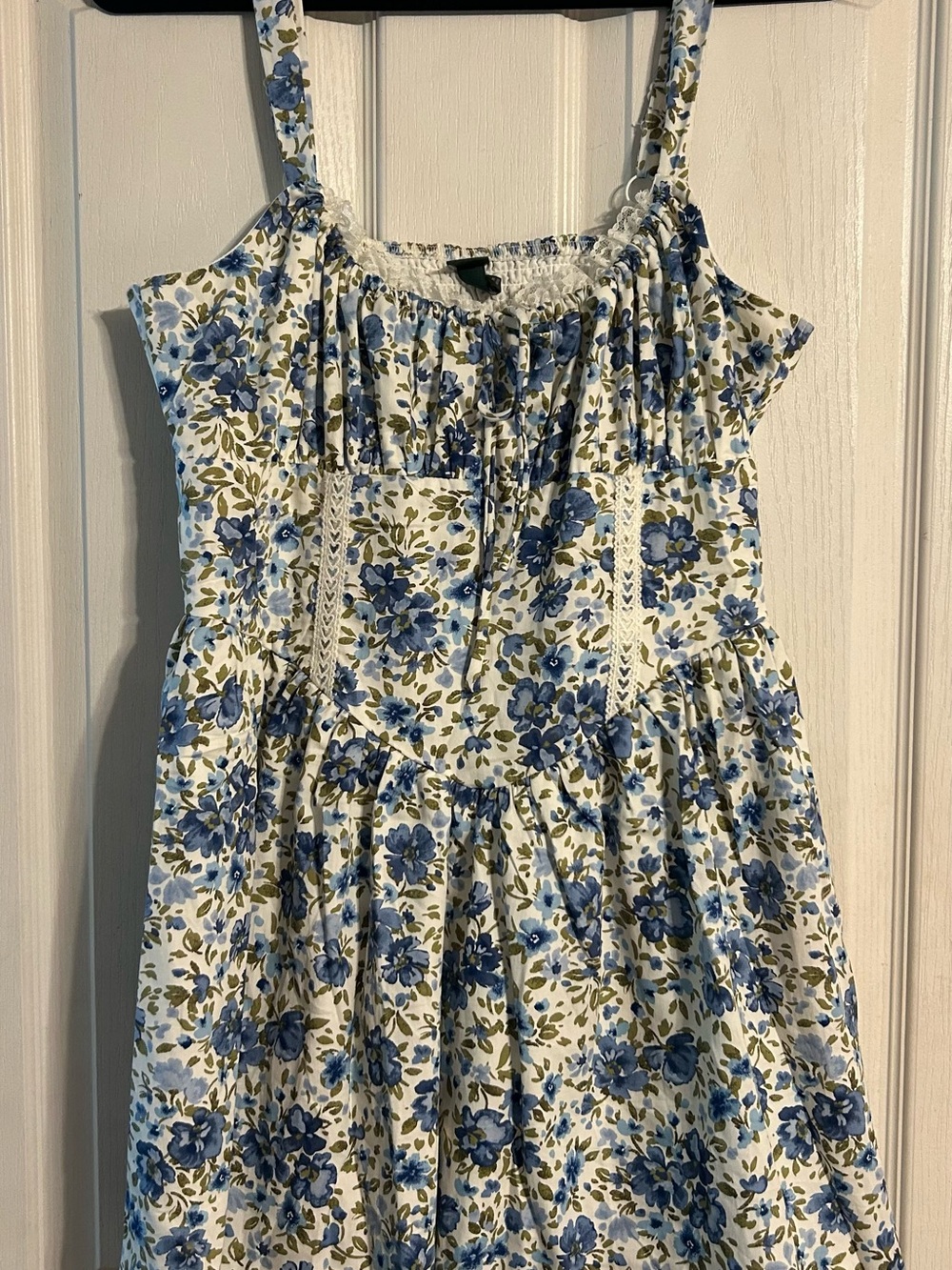 wild fable White and Blue Floral Sundress